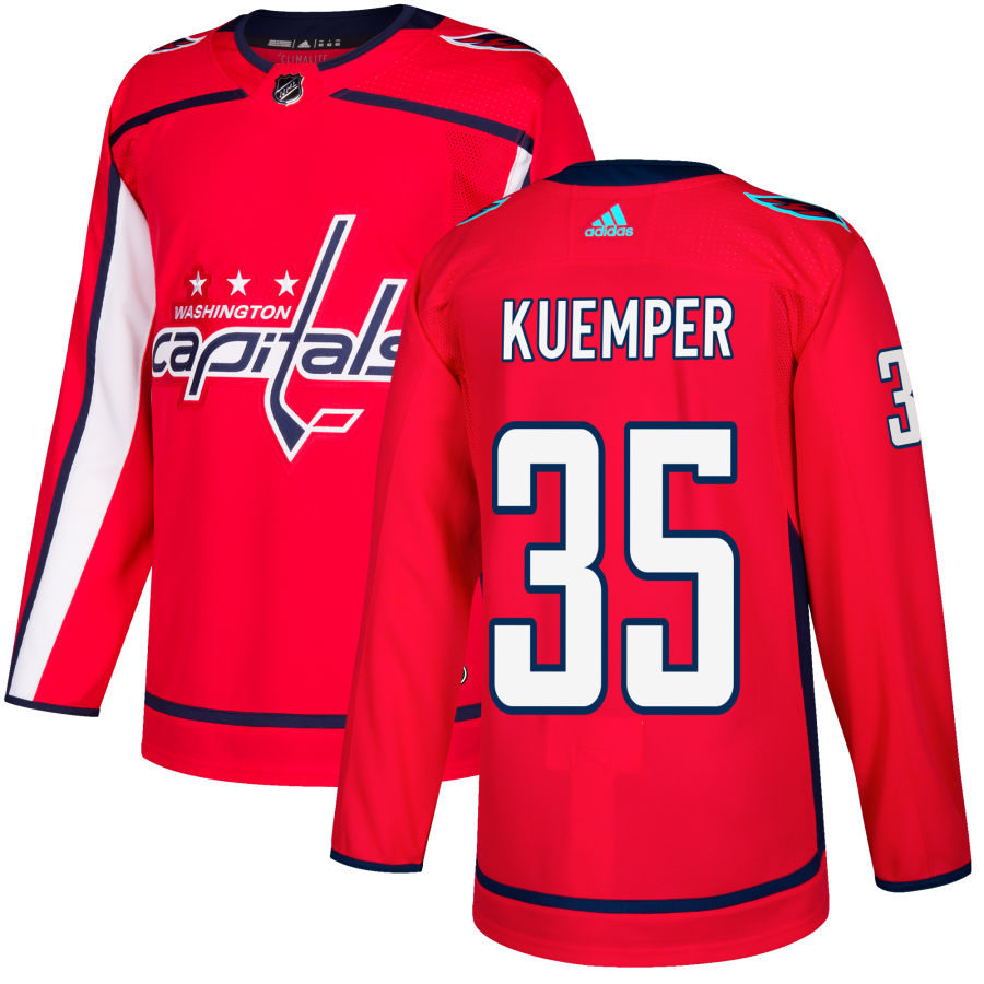 Darcy Kuemper Washington Capitals adidas Authentic Jersey - Red