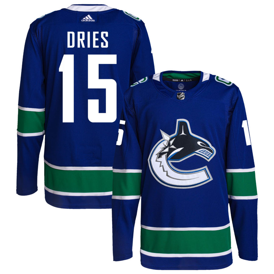 Sheldon Dries Vancouver Canucks adidas Home Primegreen Authentic Pro Jersey - Royal