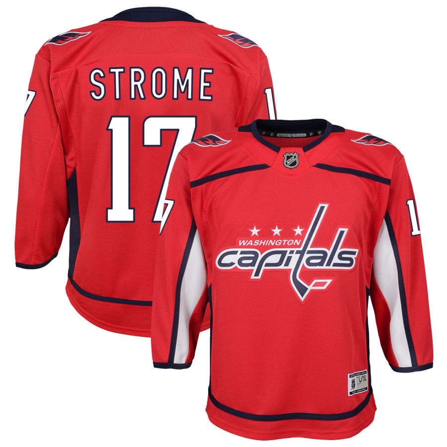 Dylan Strome Washington Capitals Youth Home Premier Jersey - Red