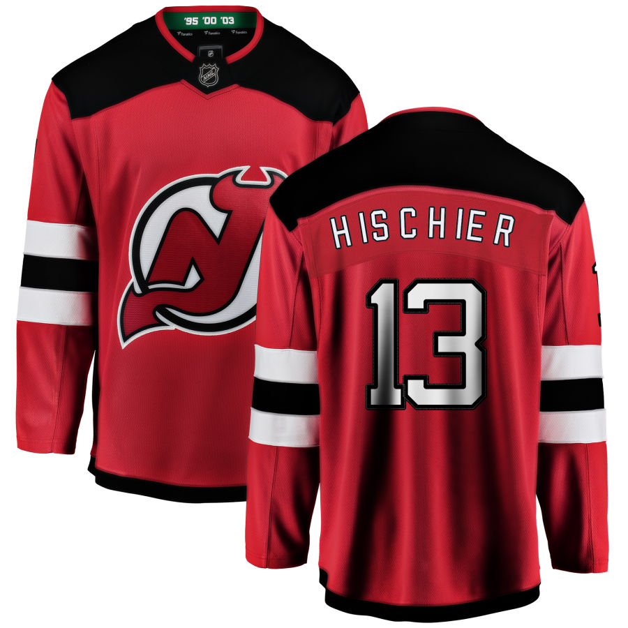 Nico Hischier New Jersey Devils Fanatics Branded Home Breakaway Jersey - Red