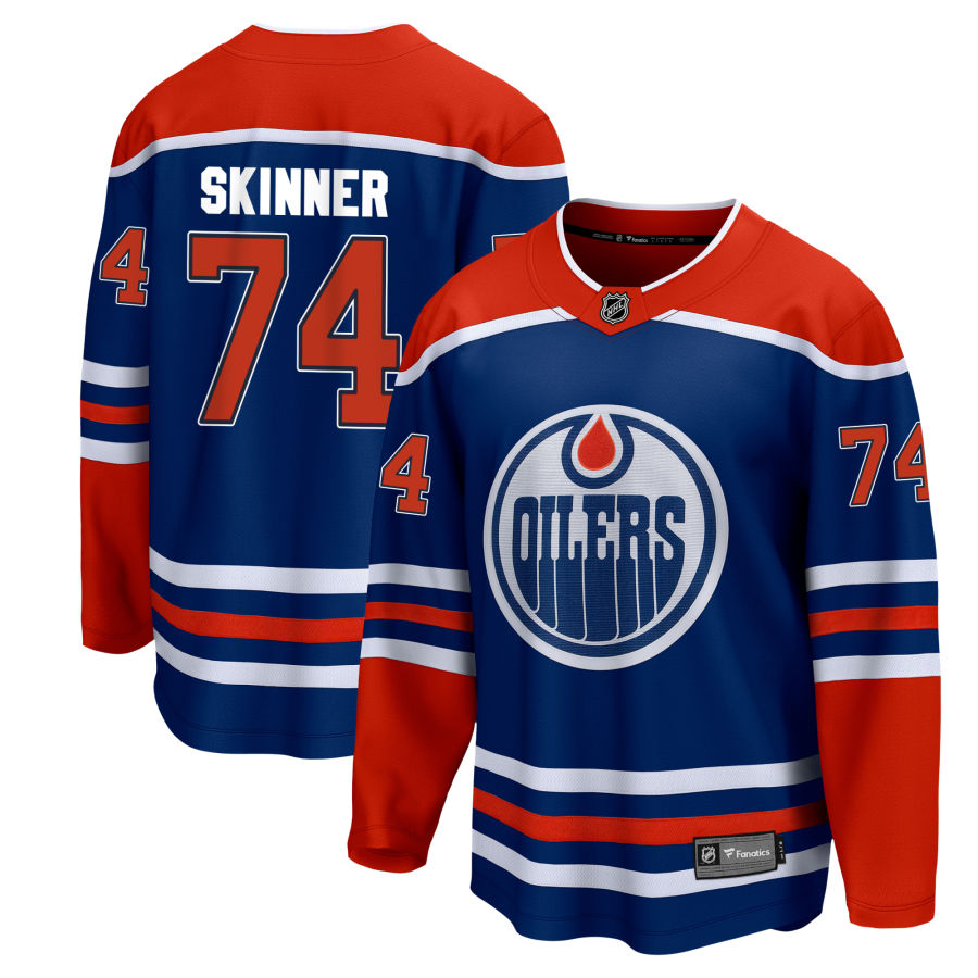 Stuart Skinner Edmonton Oilers Fanatics Branded Home Breakaway Jersey - Royal