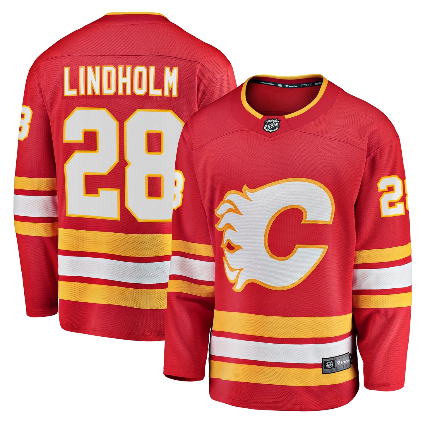 Elias Lindholm Calgary Flames Fanatics Branded Home Team Breakaway Player Jersey - Red