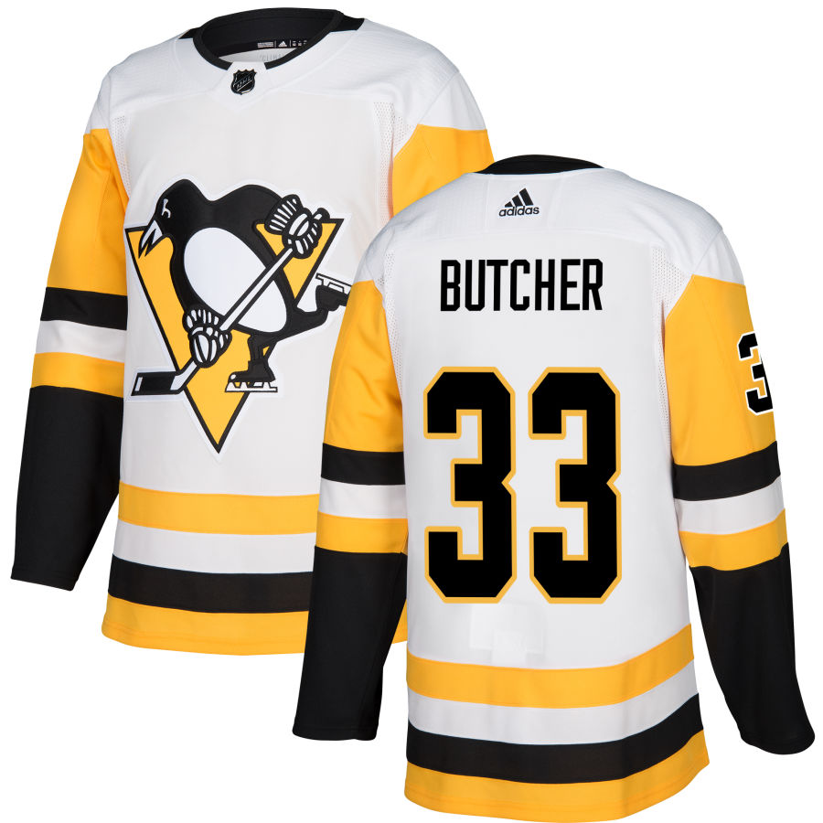 Will Butcher Pittsburgh Penguins adidas Authentic Jersey - White
