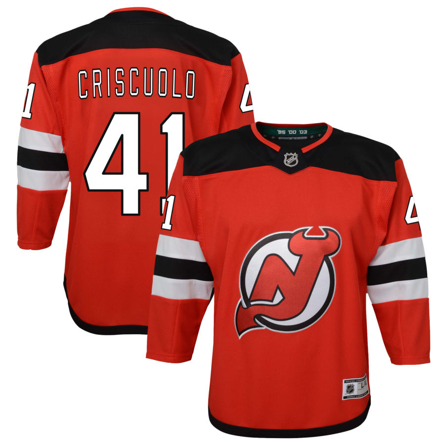 Kyle Criscuolo New Jersey Devils Youth Home Premier Jersey - Red