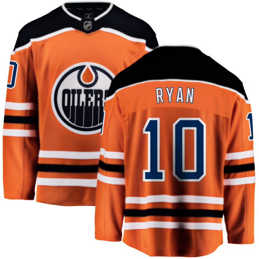 Derek Ryan Edmonton Oilers Fanatics Branded Home Breakaway Jersey - Orange