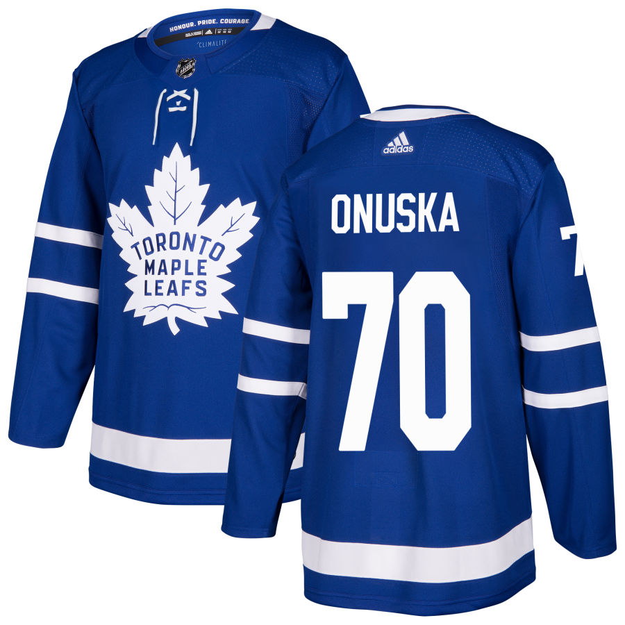 Matt Onuska Toronto Maple Leafs adidas Authentic Jersey - Blue